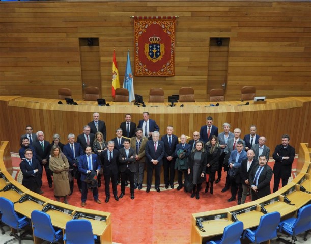 O Consello Asesor da Confederación de Empresarios de Pontevedra visita o Parlamento de Galicia